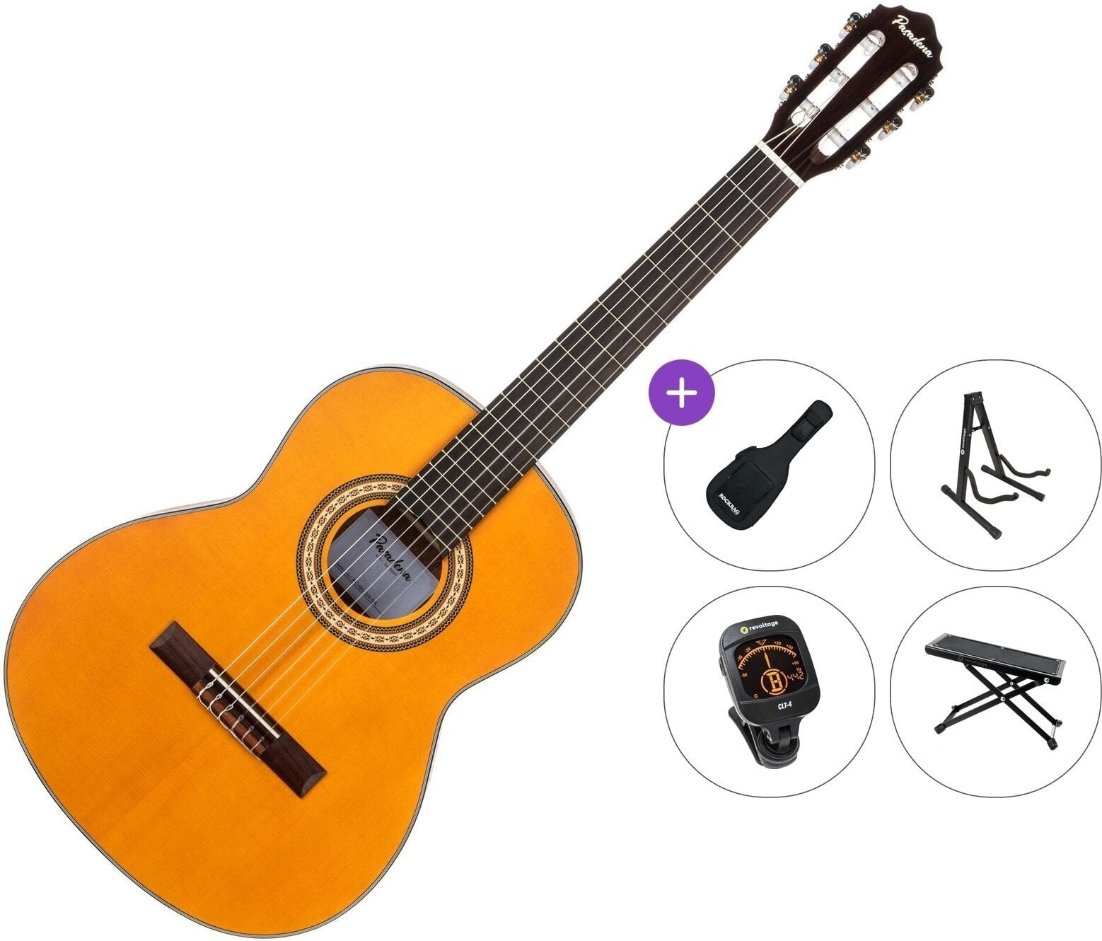 3/4 klassieke gitaar voor kinderen Pasadena PC-100 Premium SET Natural 3/4 klassieke gitaar voor kinderen