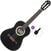 Gitara klasyczna 1/2 dla dzieci Pasadena PC-100 Basic SET Black Gitara klasyczna 1/2 dla dzieci