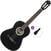 Klassieke gitaar Pasadena PC-100 Basic SET 4/4 Black Klassieke gitaar