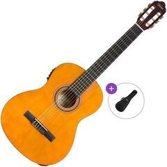 Classical Guitar with Preamp Valencia VC104E Basic SET 4/4 Natural Classical Guitar with Preamp