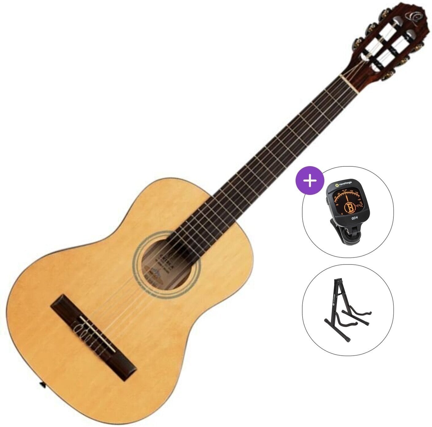 1/2 klasična gitara za decu Ortega RST5 Standard SET Natural 1/2 klasična gitara za decu
