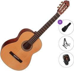 Classical guitar Cort AC100DX Standard SET 4/4 Open Pore Natural Classical guitar