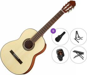 Klassieke gitaar Cort AC100 Premium SET 4/4 Natural Klassieke gitaar