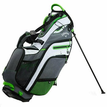 Чантa за голф Callaway Fusion 14 Titanium/White/Green Stand Bag 2019 - 1