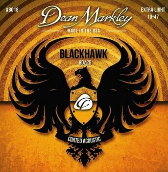 Cordes de guitares acoustiques Dean Markley 8018 Blackhawk 80/20 10-47 - 1