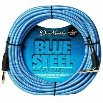Nástrojový kabel Dean Markley DMBSIN30R Modrá 9 m Rovný - Lomený - 1
