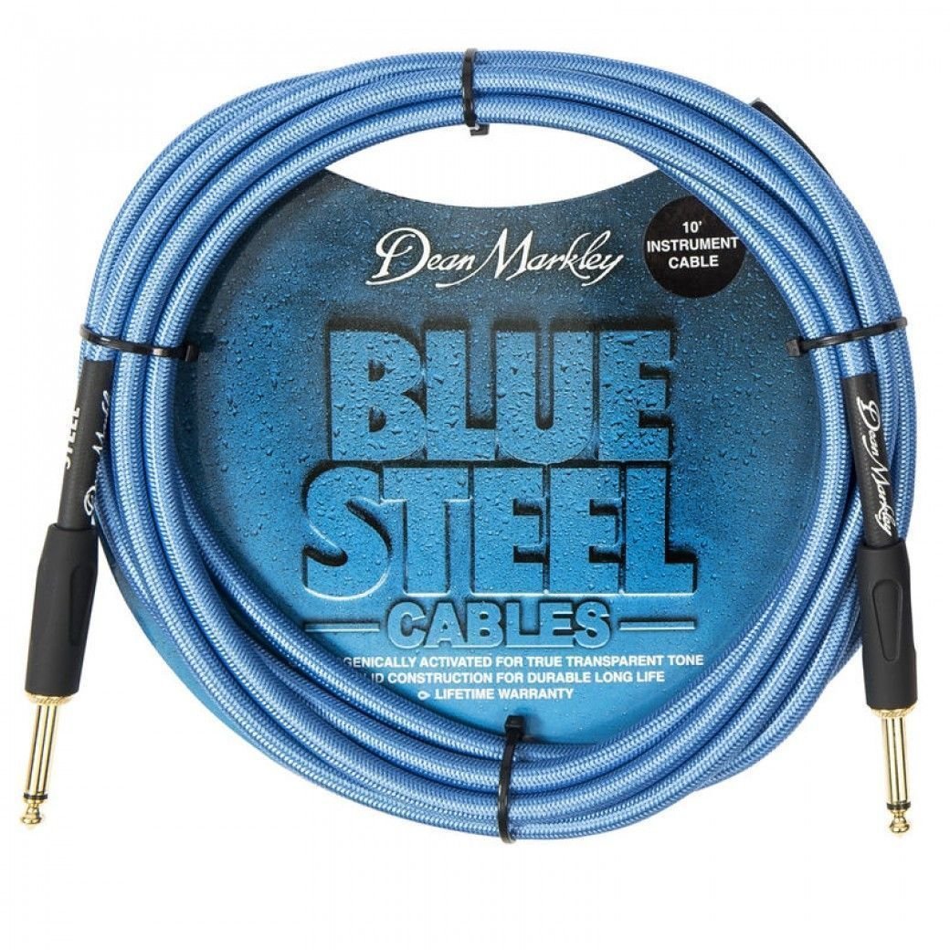 Cablu instrumente Dean Markley DMBSIN10S Albastră 3 m Drept - Drept