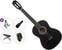 Konzertgitarre Pasadena PC-10L Premium SET 4/4 Black Konzertgitarre