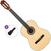Konzertgitarre Pasadena PC-10L Basic SET 4/4 Natural Konzertgitarre