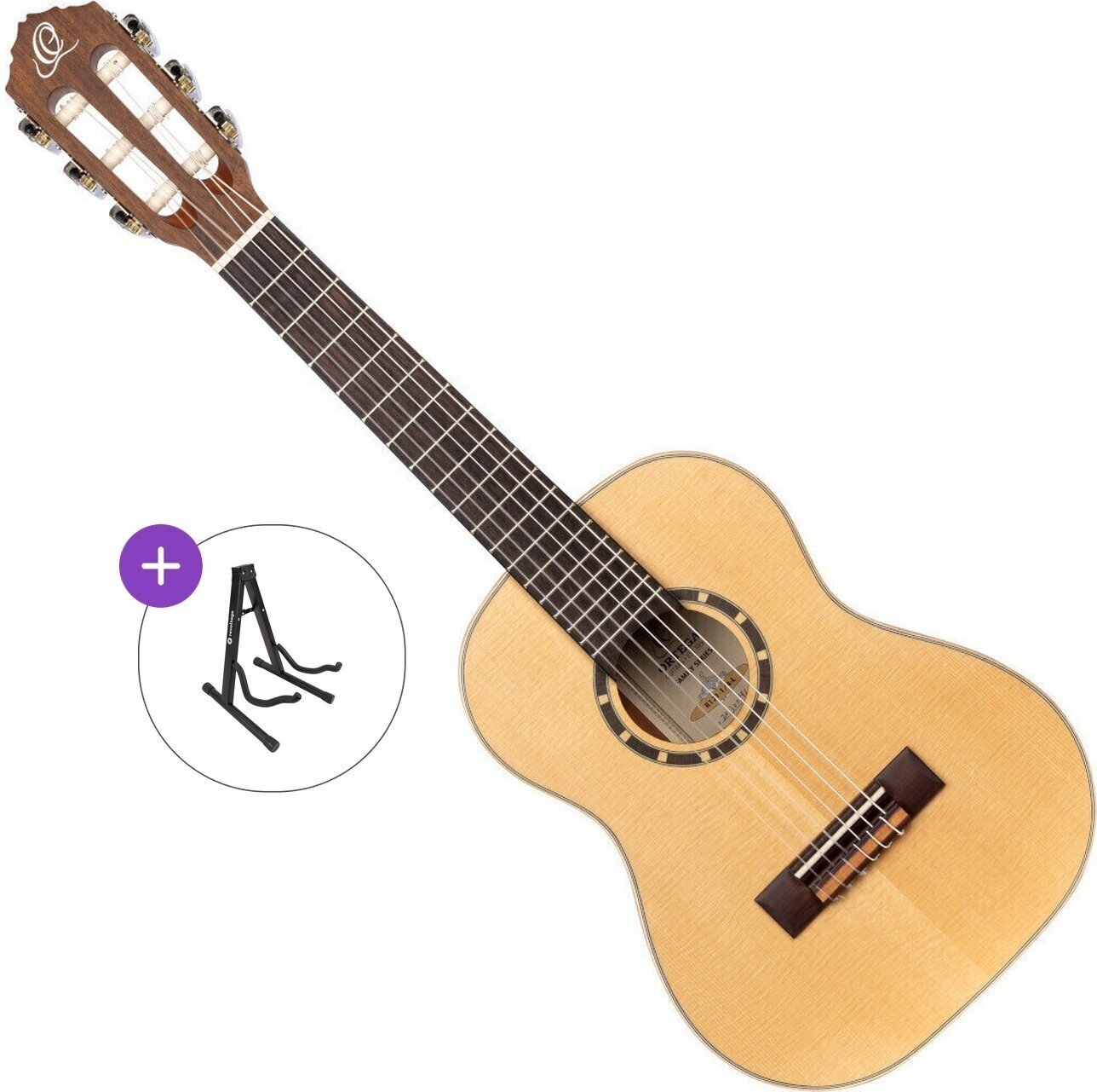 1/4 Konzertgitarre für Kinder Ortega R121-L Basic SET Natural 1/4 Konzertgitarre für Kinder