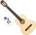 Klassisk guitar Ortega R121L Basic SET Natural Klassisk guitar