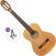 Gitara klasyczna 3/4 dla dzieci Ortega R122L Basic SET Natural Gitara klasyczna 3/4 dla dzieci