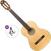 Gitara klasyczna 3/4 dla dzieci Ortega R121L Basic SET Natural Gitara klasyczna 3/4 dla dzieci