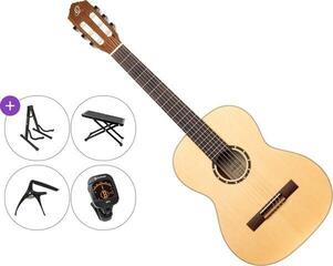 Konzertgitarre Ortega R121-7/8-L Premium SET 7/8 Natural Konzertgitarre
