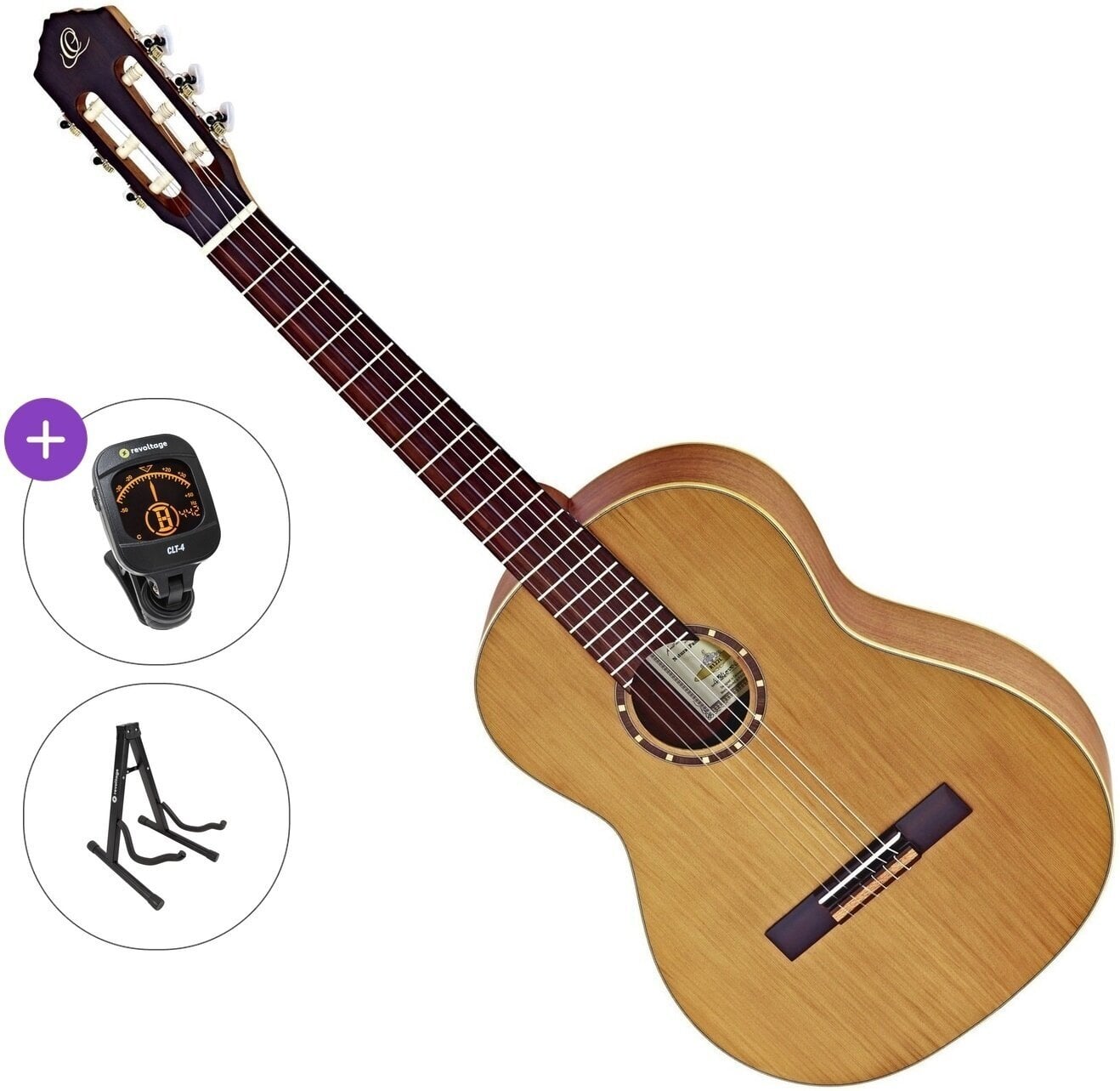 Gitara klasyczna Ortega R122L Standard SET 4/4 Natural Gitara klasyczna