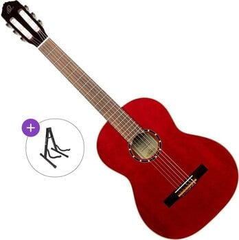 Gitara klasyczna Ortega R121LWR Basic SET 4/4 Wine Red Gitara klasyczna - 1