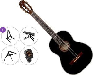 Gitara klasyczna Ortega R221BK-L Premium SET 4/4 Black Gitara klasyczna