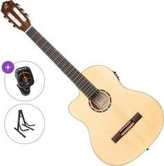 Classical Guitar with Preamp Ortega RCE125SN-L Standard SET 4/4 Natural Classical Guitar with Preamp