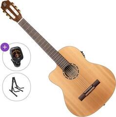 Classical Guitar with Preamp Ortega RCE131L Standard SET 4/4 Natural Classical Guitar with Preamp