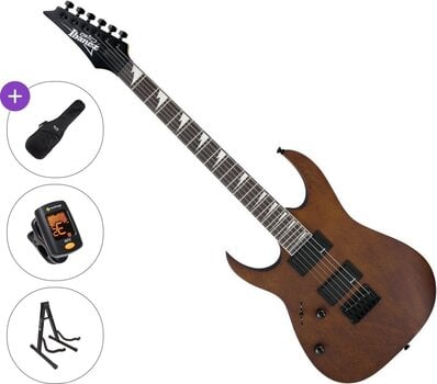 Electric guitar Ibanez GRG121DXL-WNF Basic SET Walnut Flat Electric guitar - 1