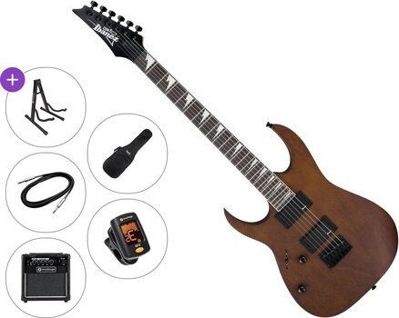 Electric guitar Ibanez GRG121DXL-WNF Premium SET Walnut Flat Electric guitar - 1