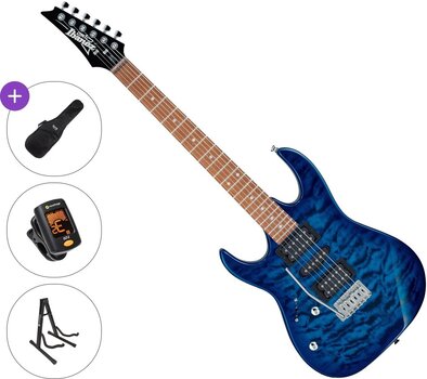Chitarra Elettrica Ibanez GRX70QAL-TBB Basic SET Transparent Blue Burst Chitarra Elettrica - 1