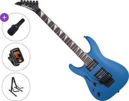 Electric guitar Jackson JS32L Dinky DKA AH Basic SET Bright Blue Electric guitar - 1