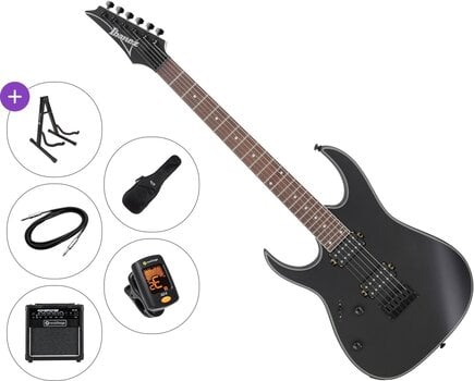 Elektriskā ģitāra Ibanez RG421EXL Premium SET Black Flat Elektriskā ģitāra - 1