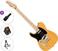 Guitare électrique Fender Squier Affinity Series Telecaster LH MN BPG Basic SET Butterscotch Blonde Guitare électrique