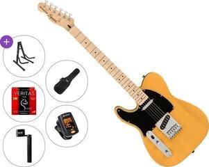 Elektrická kytara Fender Squier Affinity Series Telecaster LH MN BPG Standard SET Butterscotch Blonde Elektrická kytara