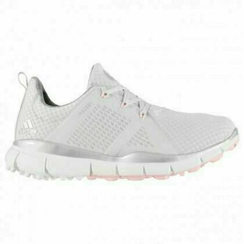 Golfsko til kvinder Adidas Climacool Cage Womens Golf Shoes Grey One/Silver Metallic/True Pink UK 8 - 1