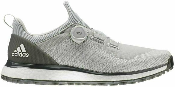 Heren golfschoenen Adidas Forgefiber BOA Mens Golf Shoes Grey Two/Cloud White/Grey Six UK 8 - 1