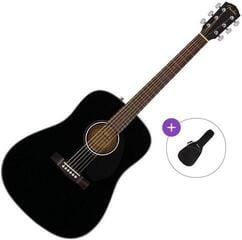 Akustická kytara Fender CD-60S WN Basic SET Black Akustická kytara