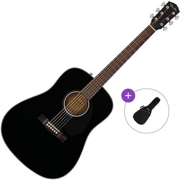 Akustická kytara Fender CD-60S WN Basic SET Black Akustická kytara - 1