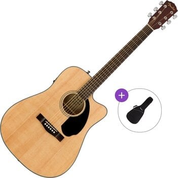 Chitarra Semiacustica Dreadnought Fender CD-60SCE Basic SET Natural Chitarra Semiacustica Dreadnought - 1