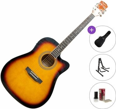 Elektro-akustična Dreadnought Pasadena SG028CE Standard SET Vintage Sunburst Elektro-akustična Dreadnought - 1