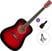 Akustická kytara Pasadena SG028 Standard SET Red Sunburst Akustická kytara