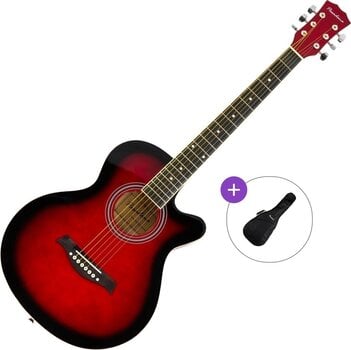 Джъмбо китара Pasadena SG026C-38 Basic SET Red Sunburst Джъмбо китара - 1
