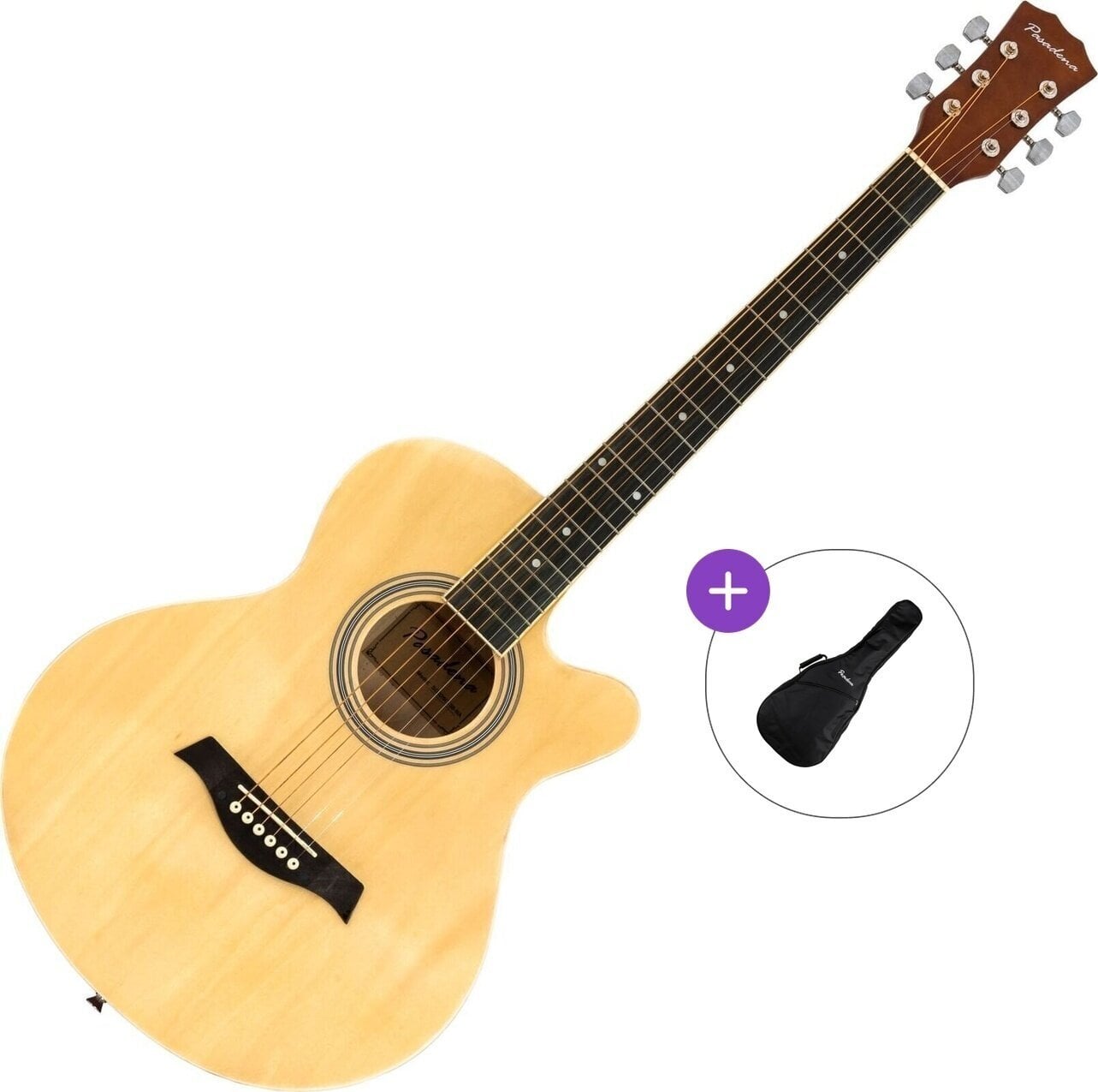 Джъмбо китара Pasadena SG026C-38 Basic SET Natural Джъмбо китара