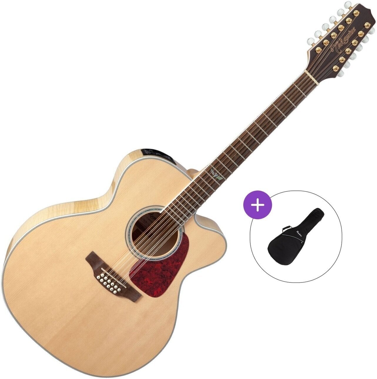 Chitarra Semiacustica 12 Corde Takamine GJ72CE-12 Basic SET Natural Chitarra Semiacustica 12 Corde