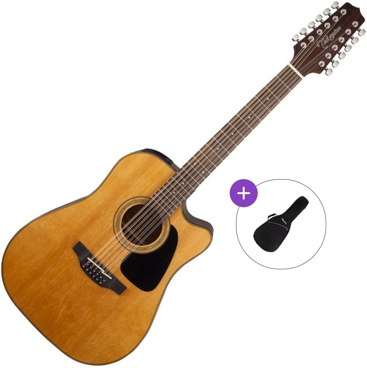 12-keelne elektroakustiline kitarr Takamine GD30CE-12 Basic SET Natural 12-keelne elektroakustiline kitarr