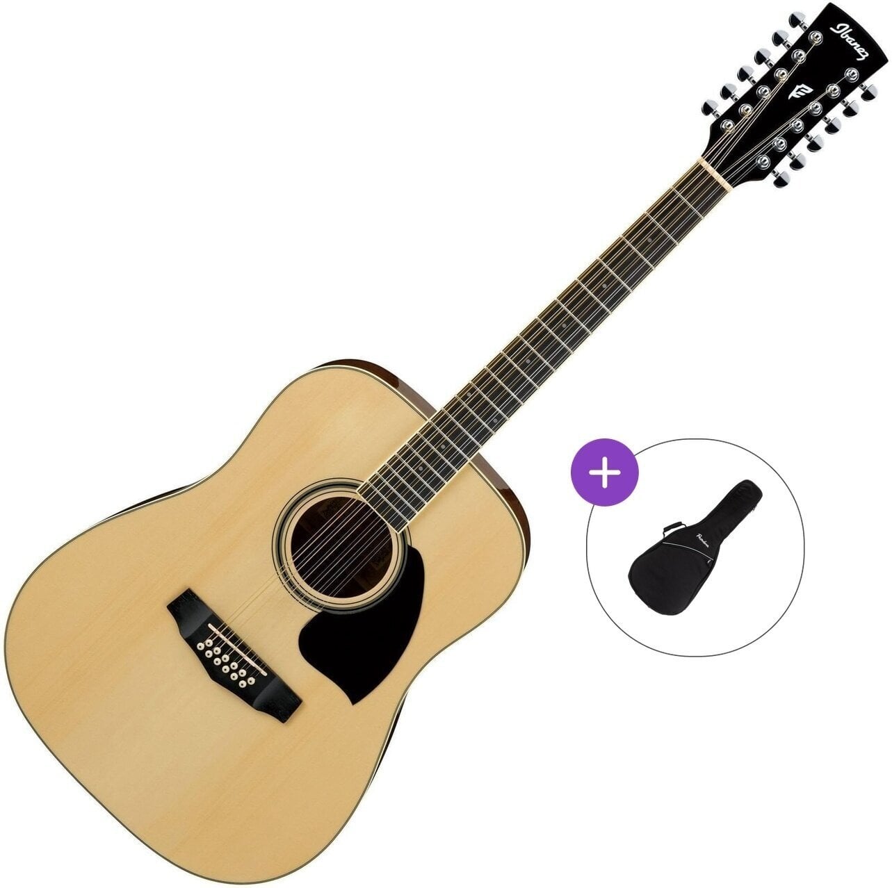 12 žičana akustična gitara Ibanez PF1512 Basic SET Natural 12 žičana akustična gitara