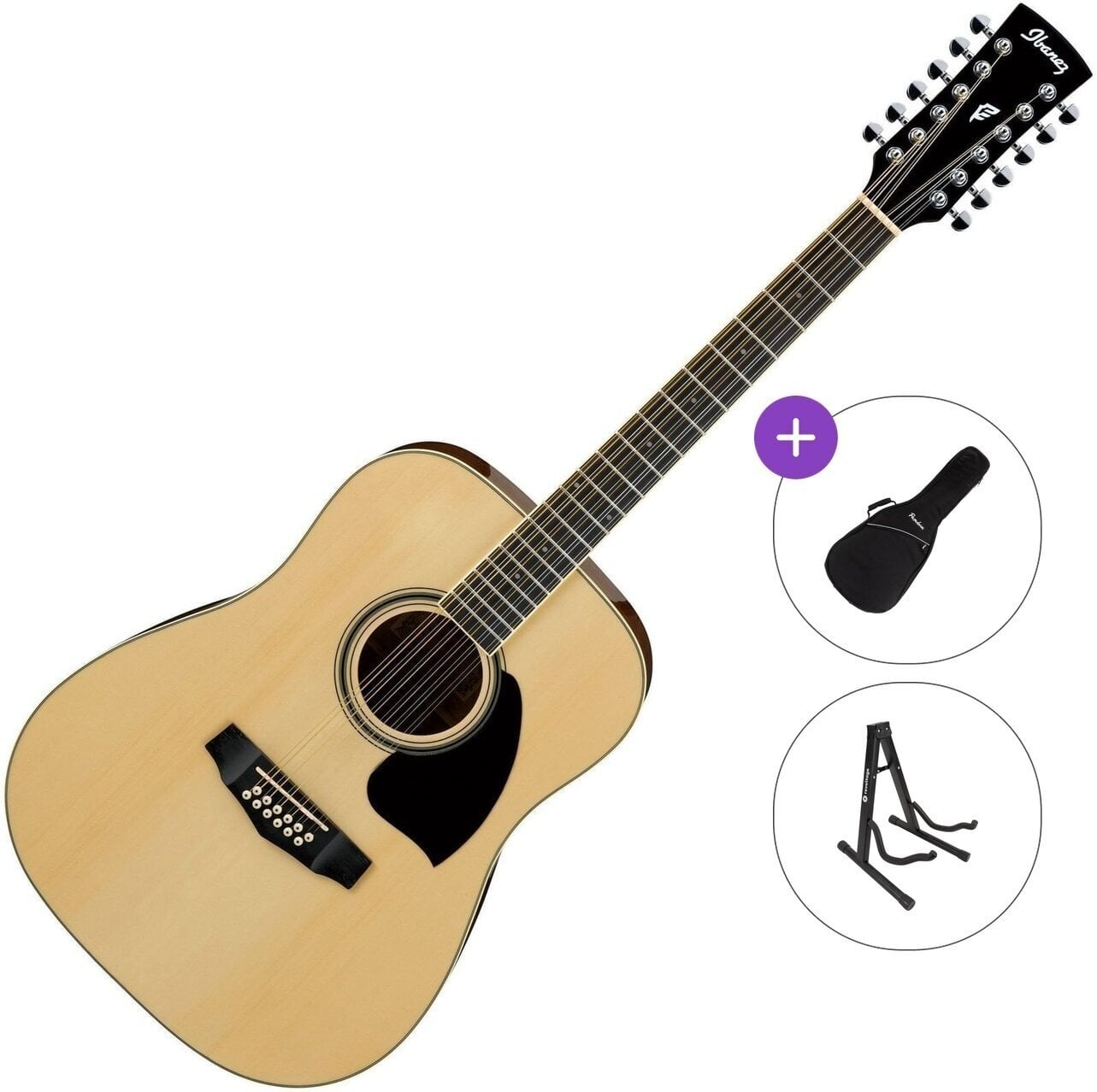 12 žičana akustična gitara Ibanez PF1512 Standard SET Natural 12 žičana akustična gitara