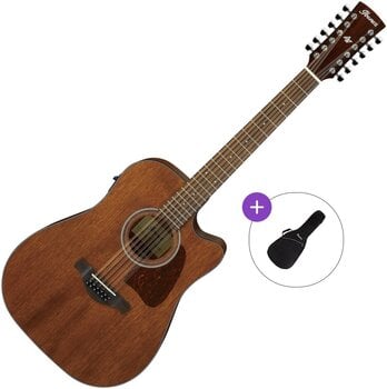 Chitarra Semiacustica 12 Corde Ibanez AW5412CE Basic SET Open Pore Natural Chitarra Semiacustica 12 Corde - 1
