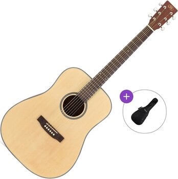 Akustická kytara SX SD304 Basic SET Natural Akustická kytara - 1