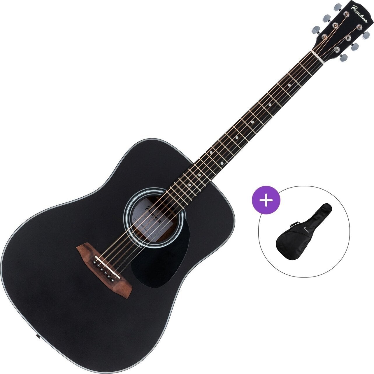 Akustická kytara Pasadena PD-100 Basic SET Black Akustická kytara