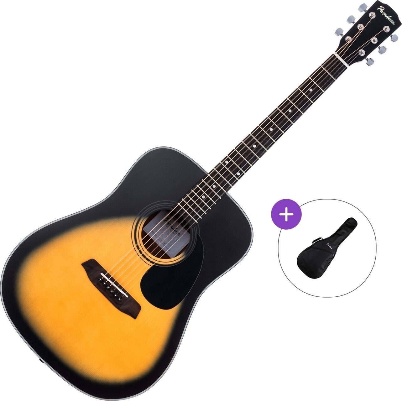 Akustická kytara Pasadena PD-100 Basic SET Sunburst Akustická kytara
