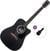 Akustická kytara Pasadena PDC-100 Basic SET Black Akustická kytara