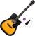 Akustická kytara Pasadena PDC-100 Basic SET Sunburst Akustická kytara