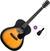 Jumbo Guitar Pasadena PG-100 Basic SET Solbränd Jumbo Guitar